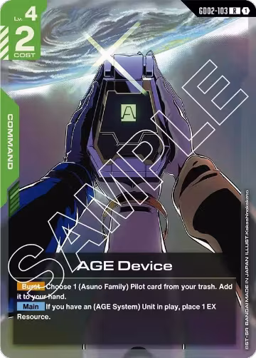 AGE Device (GD02-103), Dual Impact — Gundam card price