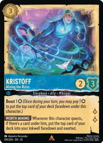 Kristoff - Mining the Ruins (159/204), Whispers in the Well — Lorcana card price