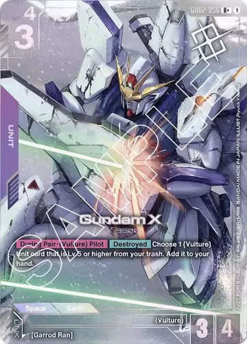 Gundam X (GD02-056) (Store Tournament Winner Pack 02) (GD02-056), Gundam Promotional Cards — Gundam card price