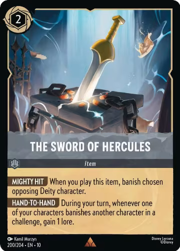 The Sword of Hercules (200/204), Whispers in the Well — Lorcana card price