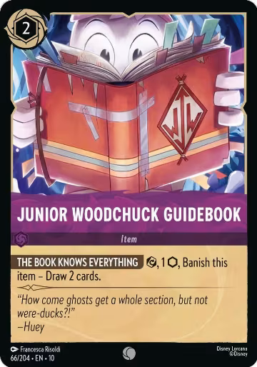 Junior Woodchuck Guidebook (66/204), Whispers in the Well — Lorcana card price