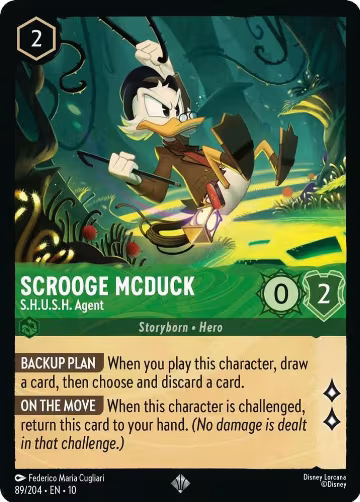 Scrooge McDuck - S.H.U.S.H. Agent (89/204), Whispers in the Well — Lorcana card price
