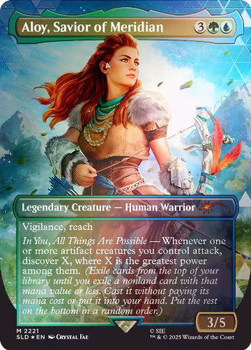 Aloy, Savior of Meridian (Rainbow Foil) (2221), Secret Lair Drop Series — Magic card price