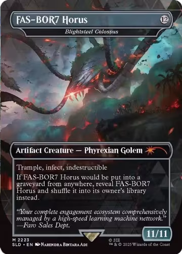 FAS-BOR7 Horus - Blightsteel Colossus (2223), Secret Lair Drop Series — Magic card price