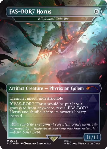 FAS-BOR7 Horus - Blightsteel Colossus (Rainbow Foil) (2223), Secret Lair Drop Series — Magic card price