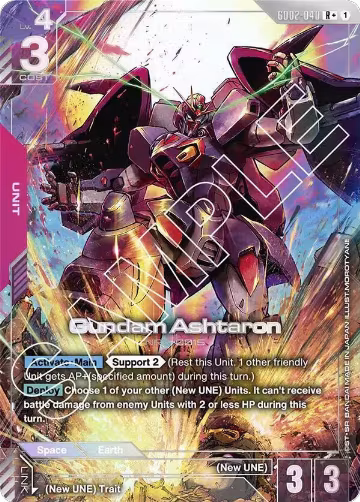 Gundam Ashtaron (R+) (GD02-040), Dual Impact — Gundam card price