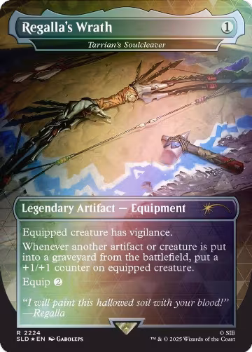 Regalla's Wrath - Tarrian's Soulcleaver (Rainbow Foil) (2224), Secret Lair Drop Series — Magic card price