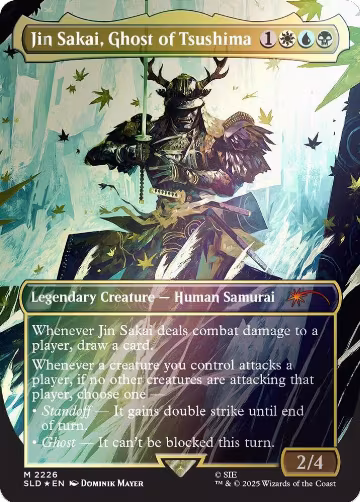 Jin Sakai, Ghost of Tsushima (Rainbow Foil) (2226), Secret Lair Drop Series — Magic card price