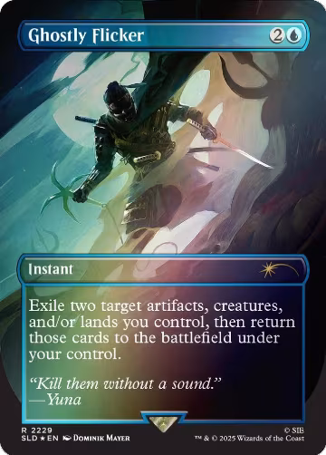 Ghostly Flicker (Rainbow Foil) (2229), Secret Lair Drop Series — Magic card price