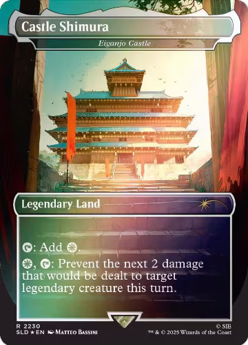 Castle Shimura - Eiganjo Castle (Rainbow Foil) (2230), Secret Lair Drop Series — Magic card price