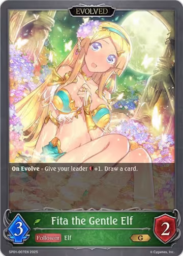 Fita the Gentle Elf (Evolved) (SP01-007EN), Seaside Memories — Shadowverse card price