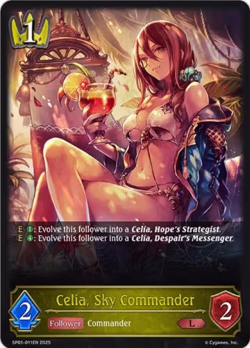 Celia, Sky Commander (SP01-011EN), Seaside Memories — Shadowverse card price