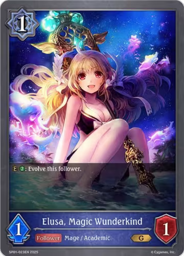 Elusa, Magic Wunderkind (SP01-023EN), Seaside Memories — Shadowverse card price