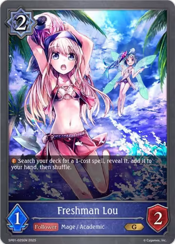 Freshman Lou (SP01-025EN), Seaside Memories — Shadowverse card price