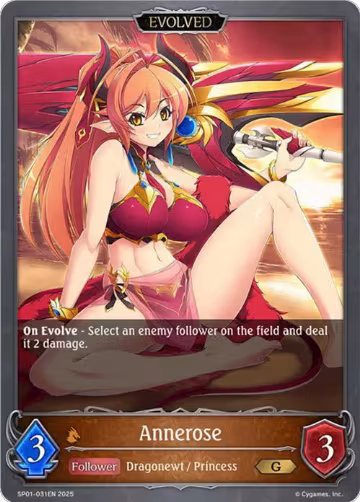 Annerose (Evolved) (SP01-031EN), Seaside Memories — Shadowverse card price
