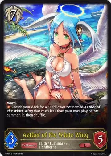 Aether of the White Wing (SP01-043EN), Seaside Memories — Shadowverse card price