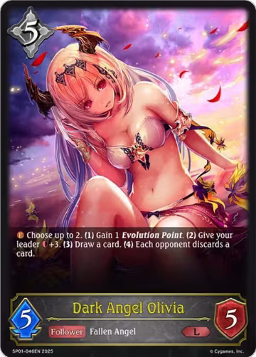 Dark Angel Olivia (SP01-046EN), Seaside Memories — Shadowverse card price