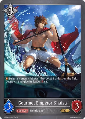 Gourmet Emperor Khaiza (SP01-054EN), Seaside Memories — Shadowverse card price