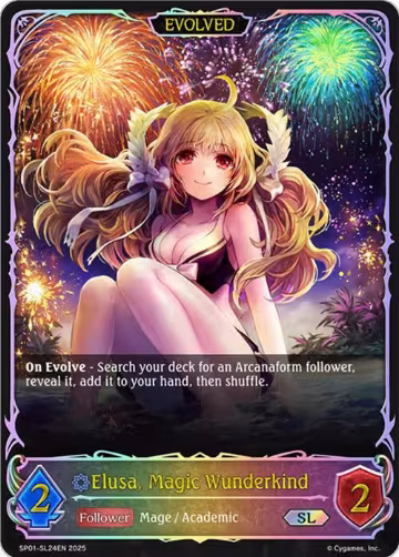 Elusa, Magic Wunderkind (Evolved) (SL) (SP01-SL24EN), Seaside Memories — Shadowverse card price