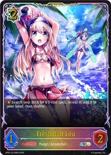 Freshman Lou (SL) (SP01-SL25EN), Seaside Memories — Shadowverse card price