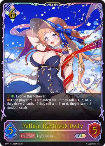 Mithra, Daybreak Deity (SL) (SP01-SL48EN), Seaside Memories — Shadowverse card price