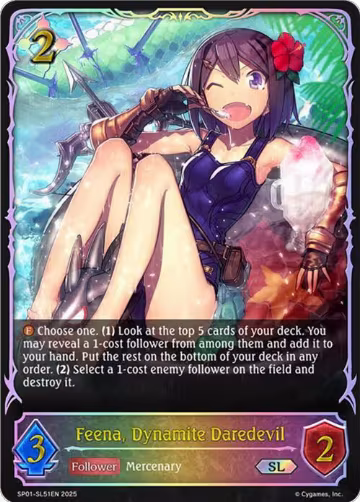 Feena, Dynamite Daredevil (SL) (SP01-SL51EN), Seaside Memories — Shadowverse card price