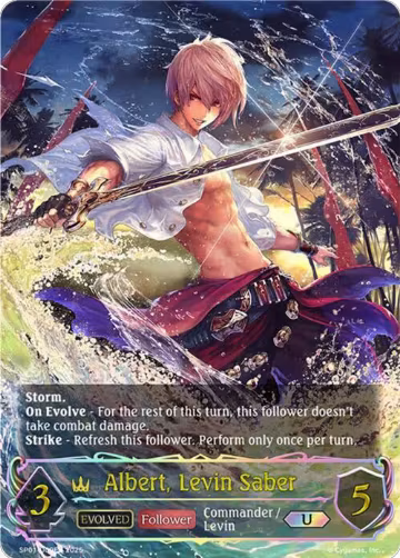 Albert, Levin Saber (Evolved) (U) (SP01-U09EN), Seaside Memories — Shadowverse card price