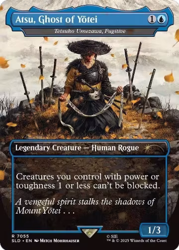 Atsu, Ghost of Yotei - Tetsuko Umezawa, Fugitive (7055), Secret Lair Drop Series — Magic card price