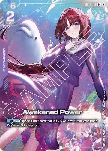 Awakened Power (R+) (GD02-110), Dual Impact — Gundam card price