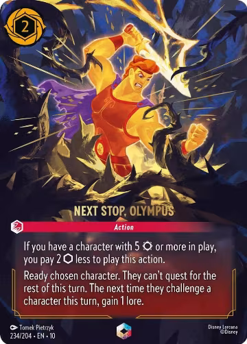 Next Stop, Olympus (Enchanted) (234/204), Whispers in the Well — Lorcana card price