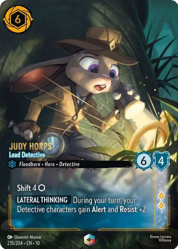Judy Hopps - Lead Detective (Enchanted) (235/204), Whispers in the Well — Lorcana card price