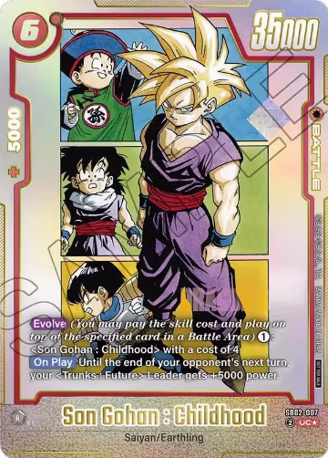 Son Gohan : Childhood - SB02-007 (SB02-007) — card price