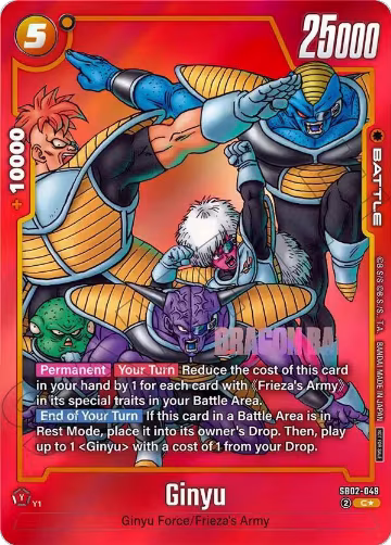 Ginyu - SB02-049 (Limited Pack MANGA Version 02) (SB02-049), Tournament and Championship Promos — DB Fusion card price