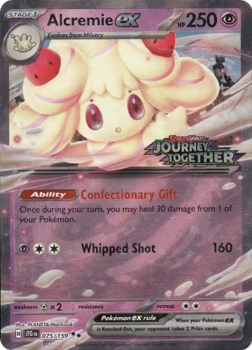 Alcremie ex (Journey Together Stamped) (075/159), Miscellaneous Cards & Products — Pokémon card price