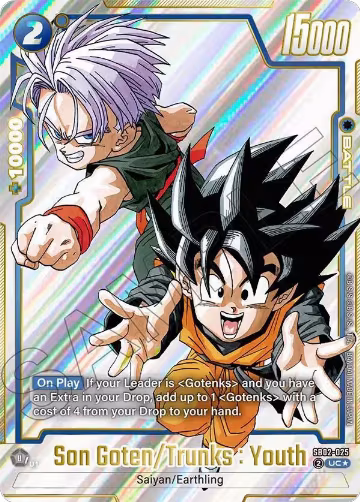 Son Goten/Trunks : Youth (Alternate Art) (SB02-025), Manga Booster 02 — DB Fusion card price