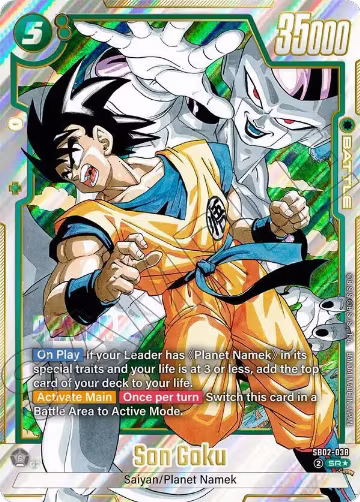 Son Goku - SB02-038 (Alternate Art) (SB02-038), Manga Booster 02 — DB Fusion card price