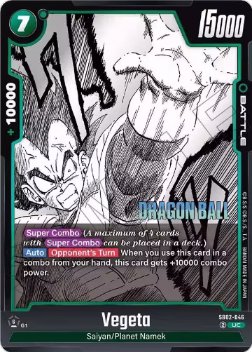 Vegeta - SB02-046 (SB02-046), Manga Booster 02 — DB Fusion card price