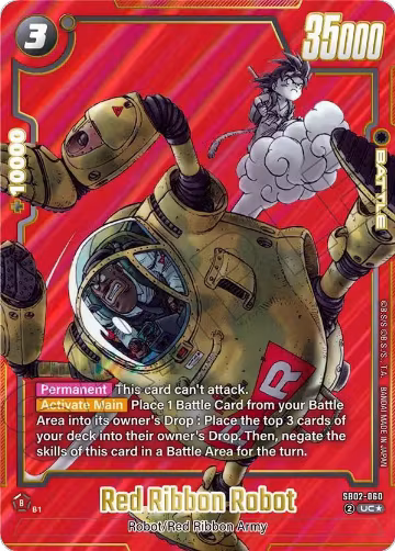 Red Ribbon Robot (Alternate Art) (SB02-060), Manga Booster 02 — DB Fusion card price