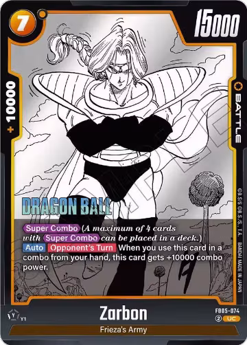 Zarbon - FB05-074 (FB05-074), Manga Booster 02 — DB Fusion card price