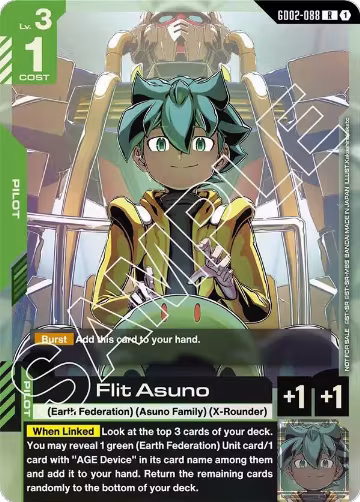 Flit Asuno (GD02 Release Event) (GD02-088), Gundam Promotional Cards — Gundam card price