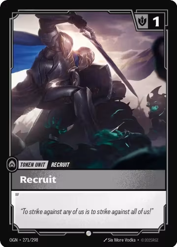 Recruit (271) // Buff (271/298), Origins — Riftbound card price