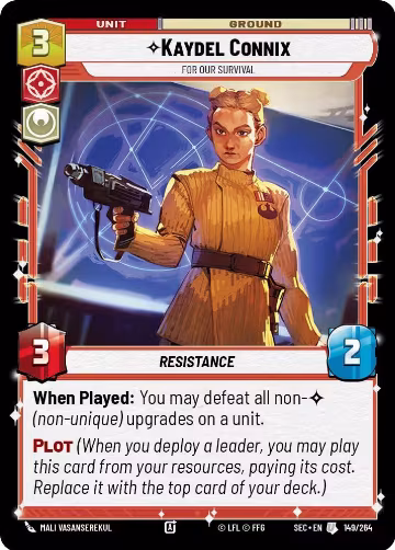 Kaydel Connix - For Our Survival (149/264), Secrets of Power — Star Wars card price