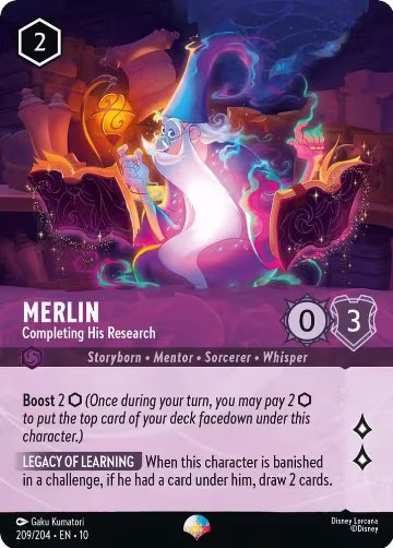 Merlin - Completing His Research (Epic) (209/204), Whispers in the Well — Lorcana card price