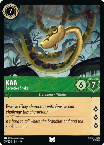 Kaa - Secretive Snake (79/204), Whispers in the Well — Lorcana card price