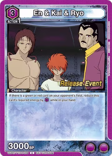 En & Kai & Ryo (UEPR/YYH-1-004), Yu Yu Hakusho: Ghost Files Release Event Cards — Union Arena card price