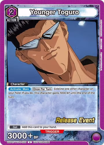 Younger Toguro (023) (UEPR/YYH-1-023), Yu Yu Hakusho: Ghost Files Release Event Cards — Union Arena card price