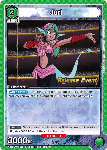 Juri (UEPR/YYH-1-052), Yu Yu Hakusho: Ghost Files Release Event Cards — Union Arena card price