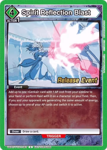 Spirit Reflection Blast (UEPR/YYH-1-067), Yu Yu Hakusho: Ghost Files Release Event Cards — Union Arena card price