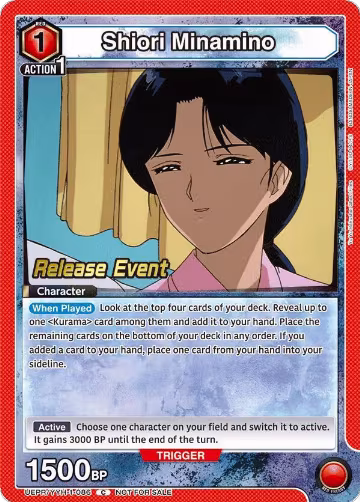 Shiori Minamino (UEPR/YYH-1-086), Yu Yu Hakusho: Ghost Files Release Event Cards — Union Arena card price