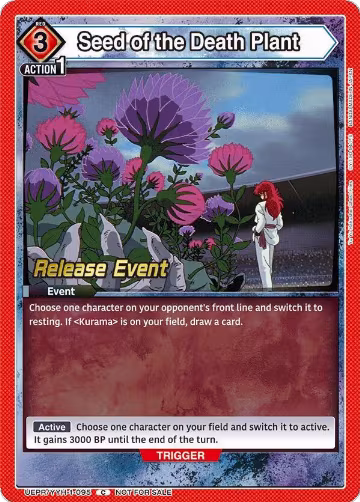Seed of the Death Plant (UEPR/YYH-1-095), Yu Yu Hakusho: Ghost Files Release Event Cards — Union Arena card price